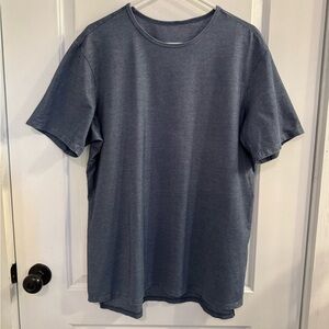 Lululemon Commission Short Sleeve T-Shirt River Blue Enzyme Dye XL
